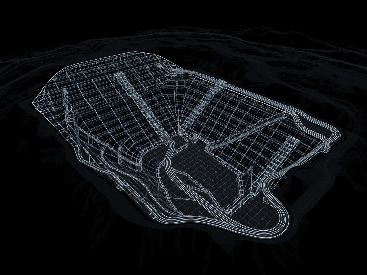 Pit design wireframe